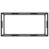 Mesa de centro negra con vidrio templado 100x50x35