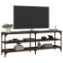 Mueble de TV madera contrachapada marrón roble 140x30x50