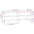Mueble de TV madera contrachapada marrón roble 140x30x50
