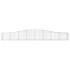 Cesta de gaviones forma arco hierro galvanizado 400x50x40/60