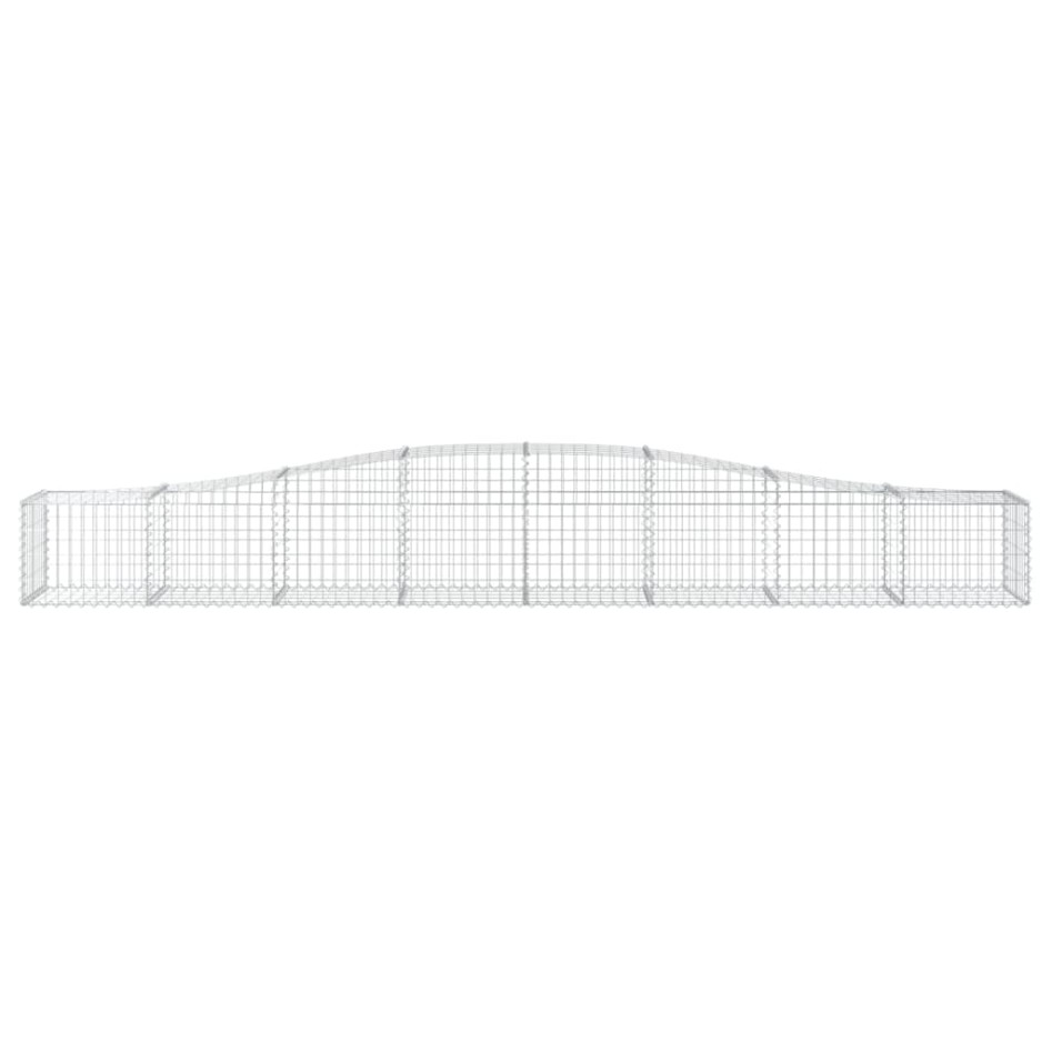 Cesta de gaviones forma arco hierro galvanizado 400x50x40/60