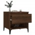 Mesa auxiliar madera contrachapada roble marrón 50x46x50
