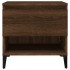 Mesa auxiliar madera contrachapada roble marrón 50x46x50
