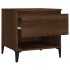 Mesa auxiliar madera contrachapada roble marrón 50x46x50