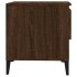 Mesa auxiliar madera contrachapada roble marrón 50x46x50