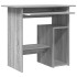 Escritorio de madera contrachapada gris Sonoma 80x45x74