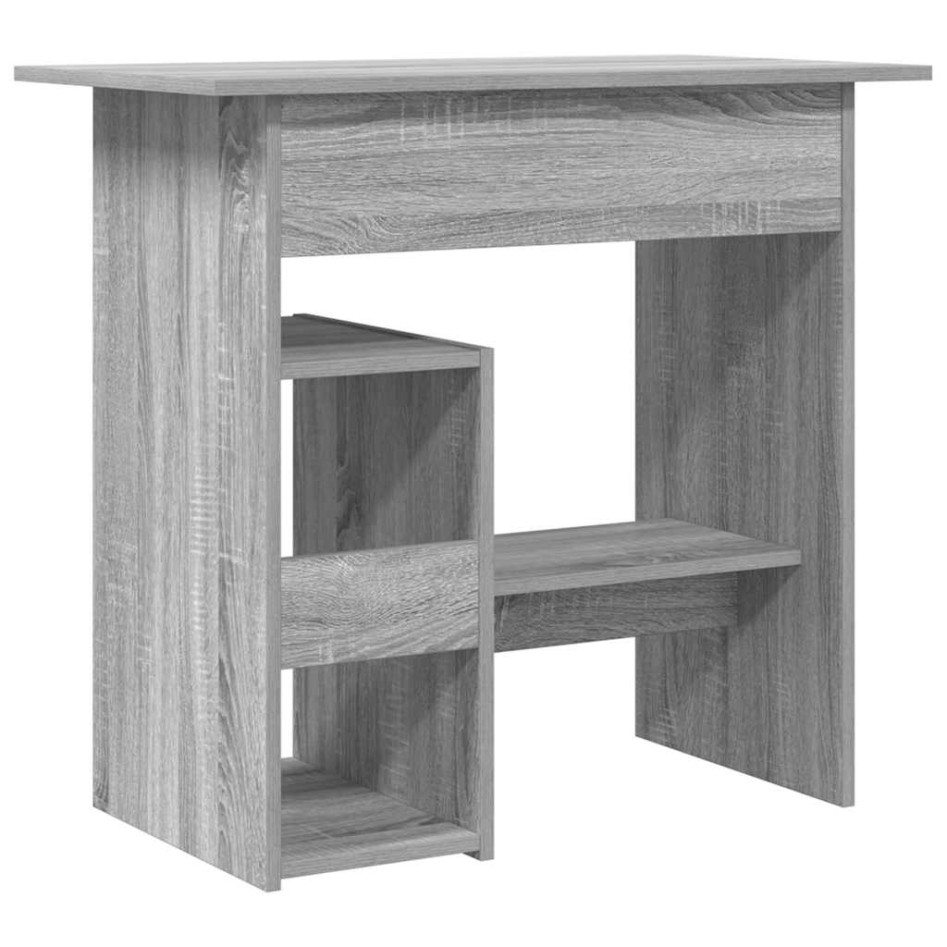 Escritorio de madera contrachapada gris Sonoma 80x45x74