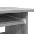 Escritorio de madera contrachapada gris Sonoma 80x45x74