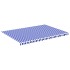 Tela de repuesto para toldo azul y blanco 5x3,5