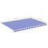 Tela de repuesto para toldo azul y blanco 5x3,5