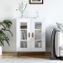Aparador de madera contrachapada blanco brillante 69,5x34x90