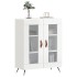 Aparador de madera contrachapada blanco brillante 69,5x34x90
