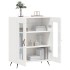 Aparador de madera contrachapada blanco brillante 69,5x34x90