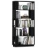 Estantería/divisor de espacios madera pino negro 80x25x163,5