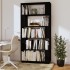 Estantería/divisor de espacios madera pino negro 80x25x163,5