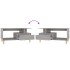 Mesa de centro madera contrachapada gris Sonoma 90x49x45