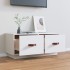 Mueble de TV de madera maciza de pino blanco 80x34x35