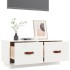Mueble de TV de madera maciza de pino blanco 80x34x35