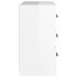 Aparador madera contrachapada blanco brillante 70x35,5x67,5