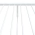 Estructura cama sin colchón con estribo metal blanco 75x190