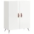 Aparador de madera contrachapada blanco brillante 69,5x34x90