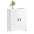 Aparador de madera contrachapada blanco brillante 69,5x34x90