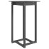 Mesa alta de bar de madera maciza de pino gris 60x60x110
