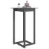 Mesa alta de bar de madera maciza de pino gris 60x60x110