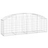 Cesta de gaviones forma arco hierro galvanizado 200x50x60/80