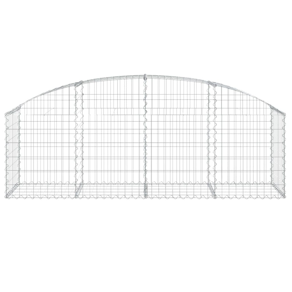 Cesta de gaviones forma arco hierro galvanizado 200x50x60/80