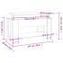 Mesa de centro madera de ingeniería roble ahumado 101x49x52