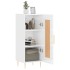 Aparador de madera contrachapada blanco brillante 34,5x34x90