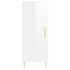 Aparador de madera contrachapada blanco brillante 34,5x34x90