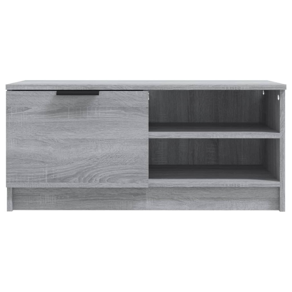 Mueble para TV madera contrachapada gris Sonoma 80x35x36,5