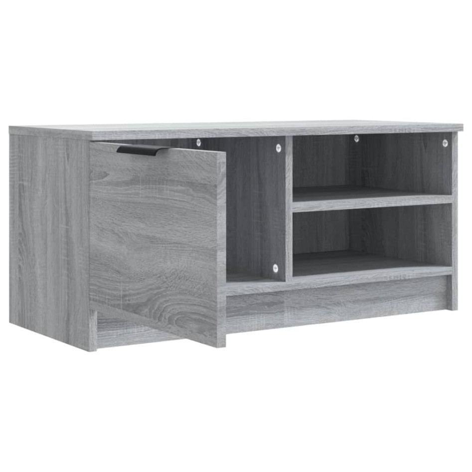 Mueble para TV madera contrachapada gris Sonoma 80x35x36,5