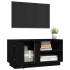 Mueble de TV madera maciza de pino negro 80x35x40,5