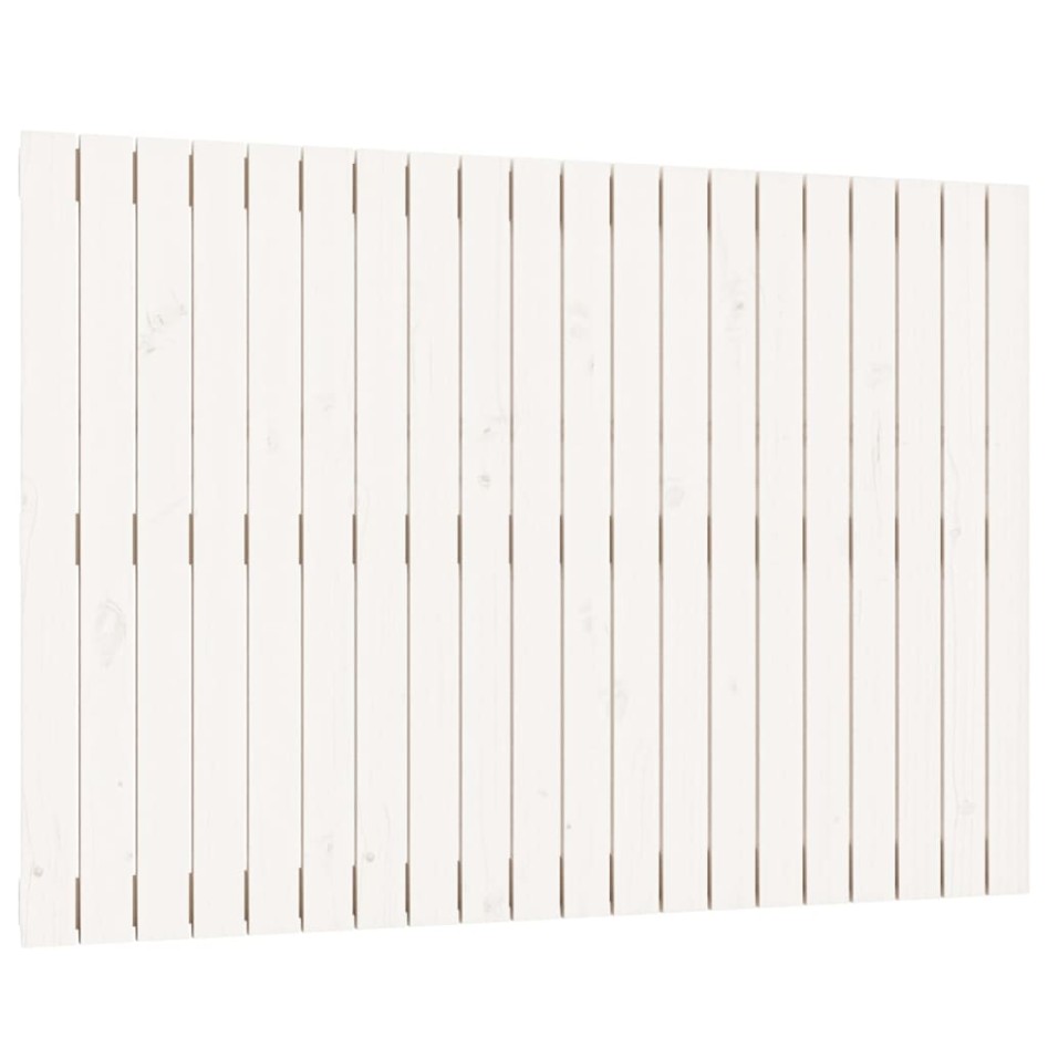 Cabecero de cama pared madera maciza pino blanco 127,5x3x90