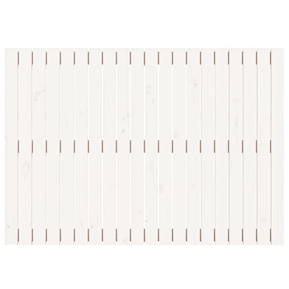 Cabecero de cama pared madera maciza pino blanco 127,5x3x90