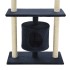 Rascador para gatos poste de sisal 95 cm azul