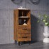 Aparador madera contrachapada roble ahumado 34,5x34x90