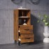 Aparador madera contrachapada roble ahumado 34,5x34x90