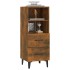 Aparador madera contrachapada roble ahumado 34,5x34x90
