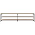 Mueble TV metal y madera contrachapada roble Sonoma