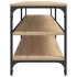 Mueble TV metal y madera contrachapada roble Sonoma