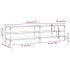 Mueble TV metal y madera contrachapada roble Sonoma