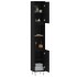 Armario de baño madera contrachapada negro 30x30x190