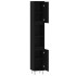 Armario de baño madera contrachapada negro 30x30x190