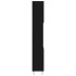 Armario de baño madera contrachapada negro 30x30x190
