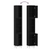 Armario de baño madera contrachapada negro 30x30x190