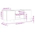 Mueble para discos madera contrachapada blanco 121x38x48